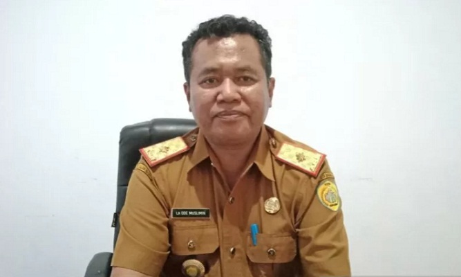 Wakil Sekretaris Satgas COVID yang juga Kepala Pelaksana BPBD Kota Baubau, La Ode Muslimin Hibali