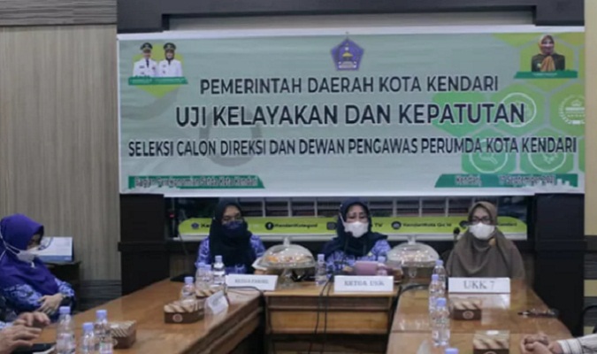 Proses uji kelayakan dan kepatuhan tiga calon Direksi Perumda Kendari,
