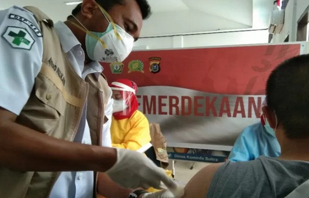 Vaksinasi Kemerdekaan yang dilaksanakan Pemerintah Sulawesi Tenggara