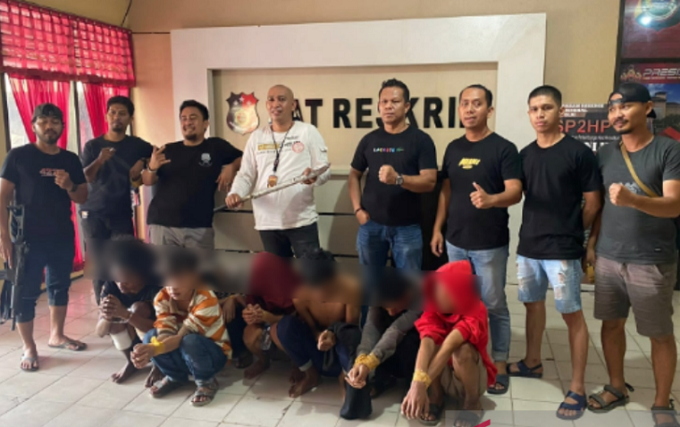 Polisi-tangkap-tujuh-pelaku-pengeroyokan-dengan-sajam